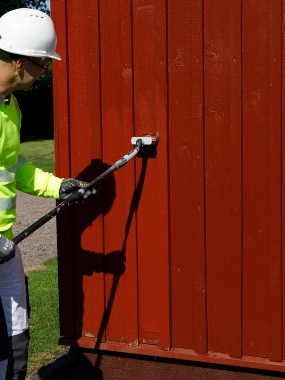 Wooden house painting. Paint: Ultra Classic