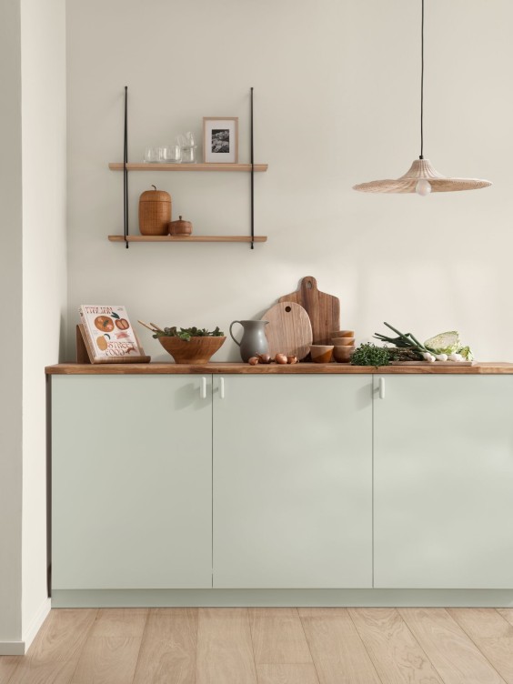 interior trends green colour in kitchen