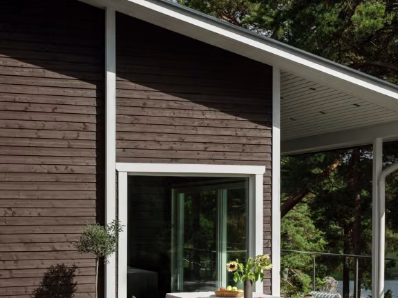 Brown colour exterior wall